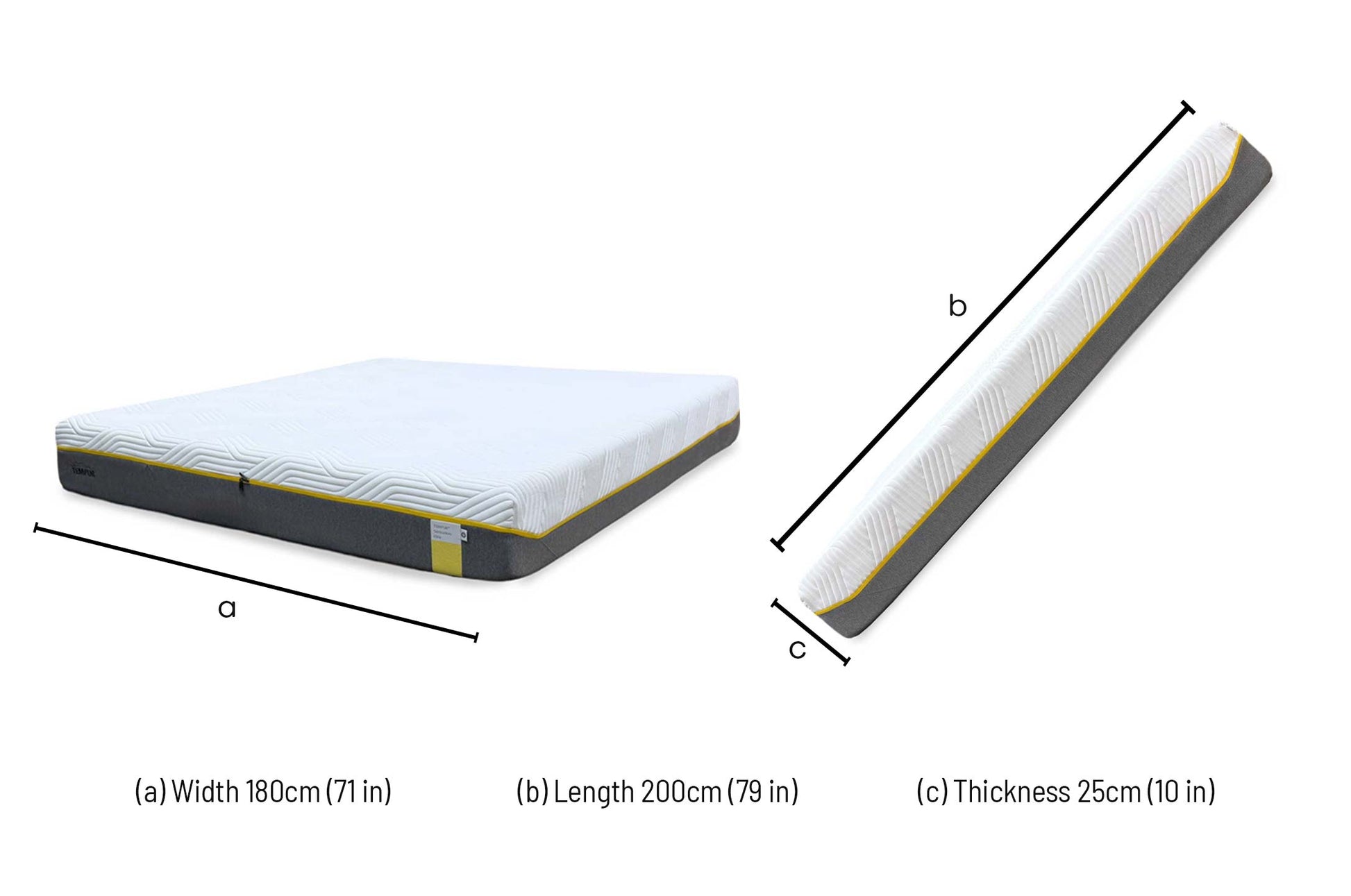 TEMPUR Sensation Elite Cool Touch Memory Foam Mattress - Super King – view 11