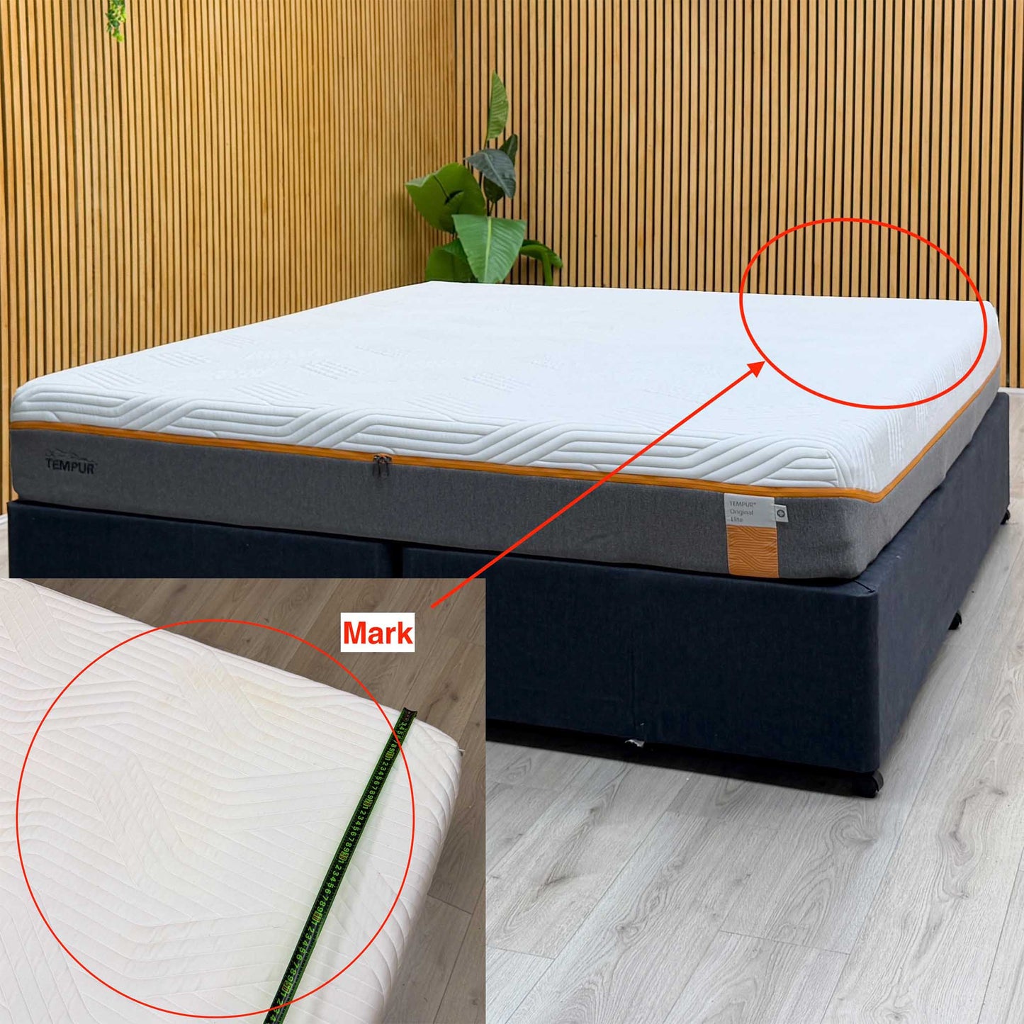 TEMPUR Original Elite Memory Foam Medium Firmness Mattress - Super King
