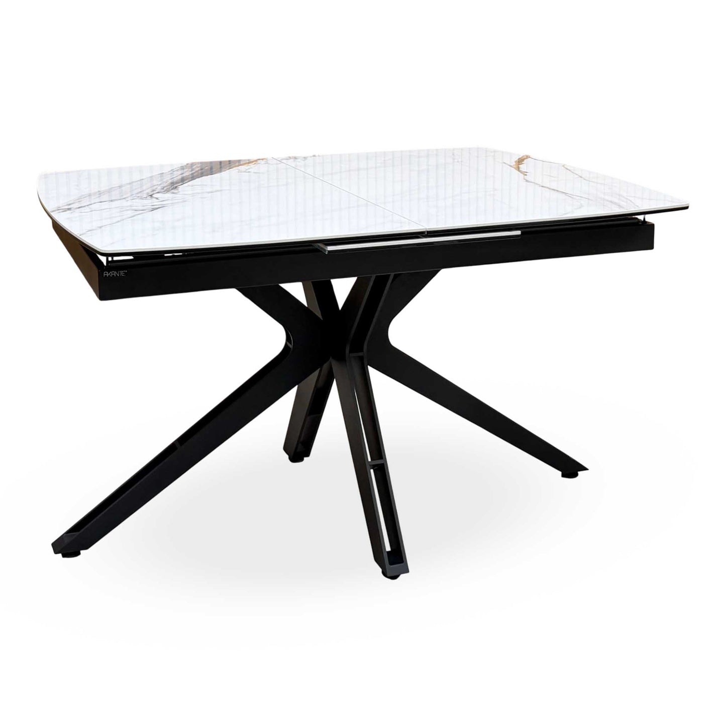 ‘Jose’ Doro Marble Ceramic Top 130cm Pop Up Extending Dining Table