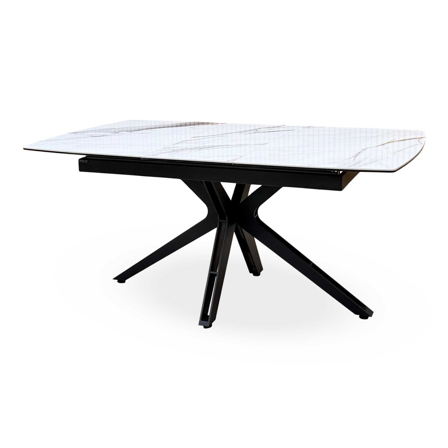 ‘Jose’ Doro Marble Ceramic Top 130cm Pop Up Extending Dining Table