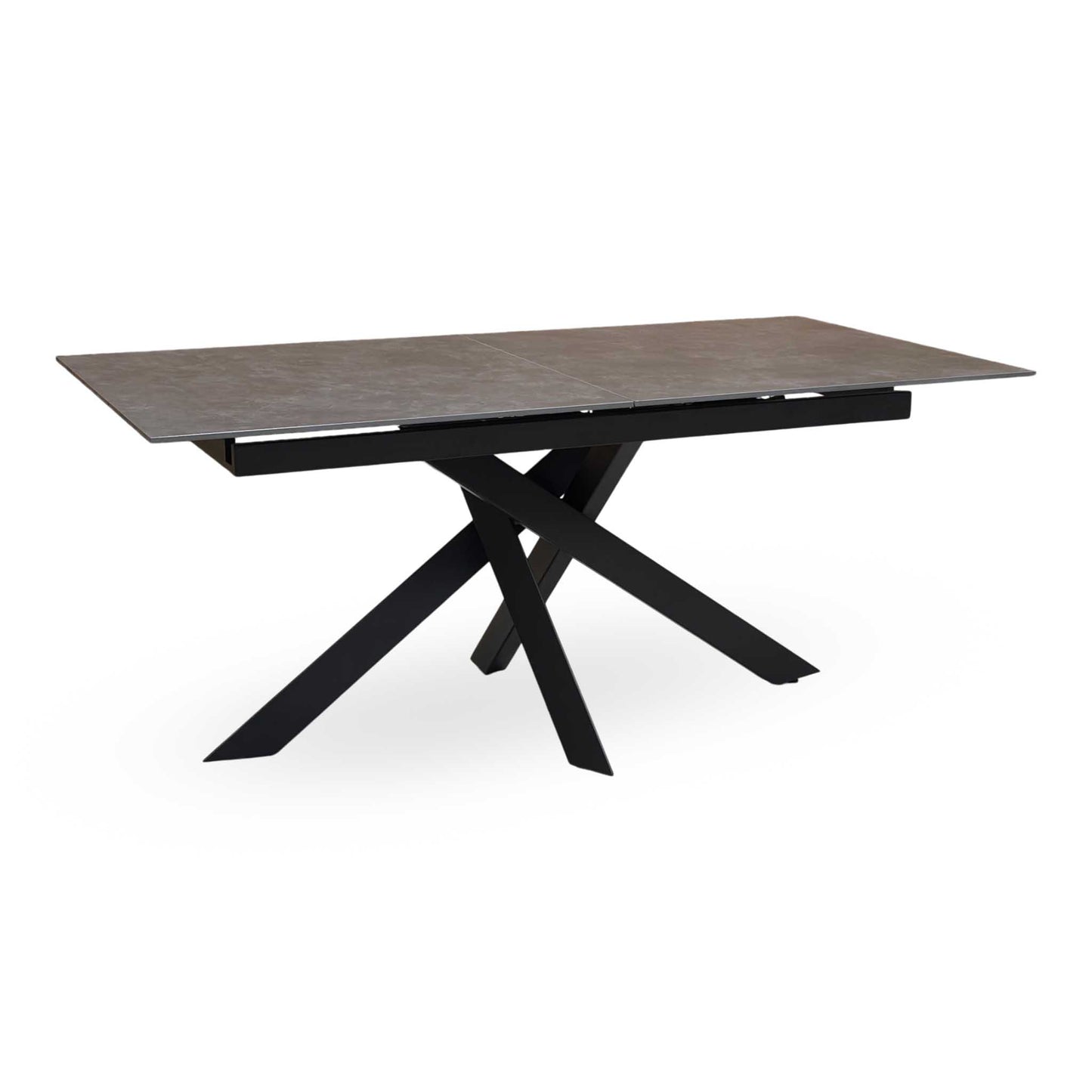 'Warrior' Grey Sintered Stone 180cm Extending Dining Table