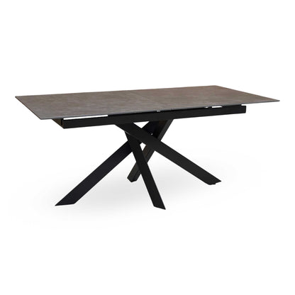 'Warrior' Grey Sintered Stone 180cm Extending Dining Table