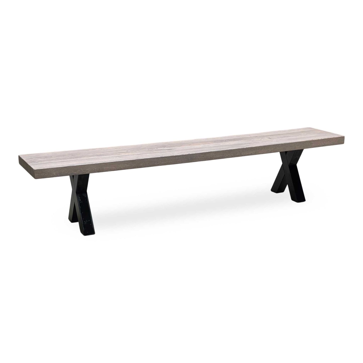 Bodahl 'Terra' 8 Vintage Grey Solid Oak 240cm Dining Bench