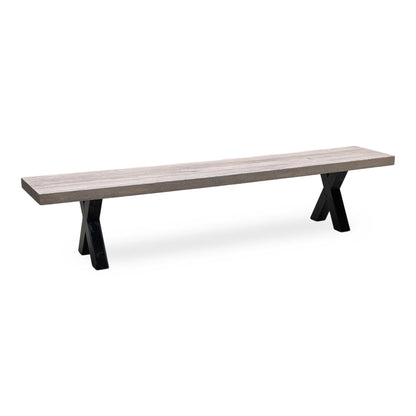 Bodahl 'Terra' 8 Vintage Grey Solid Oak 240cm Dining Bench