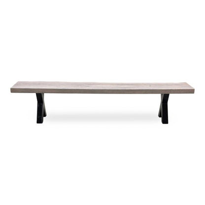 Bodahl 'Terra' 8 Vintage Grey Solid Oak 240cm Dining Bench