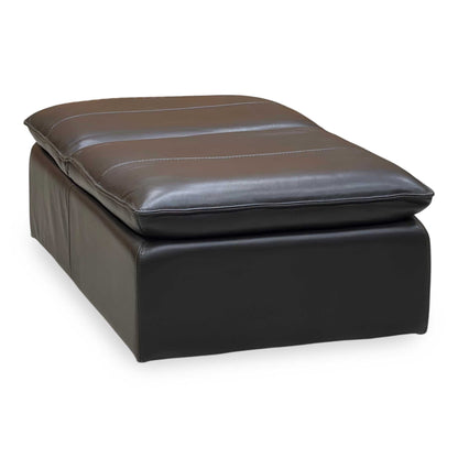 ‘Starlight Express’ Chocolate Brown Leather Storage Chair Footstool