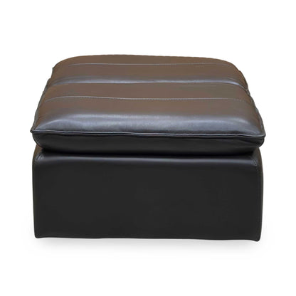 ‘Starlight Express’ Chocolate Brown Leather Storage Chair Footstool