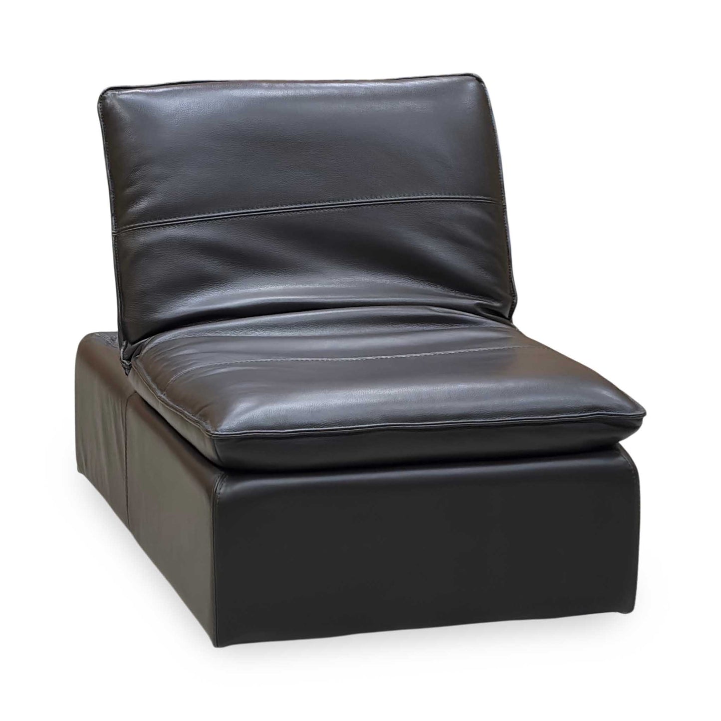 ‘Starlight Express’ Chocolate Brown Leather Storage Chair Footstool