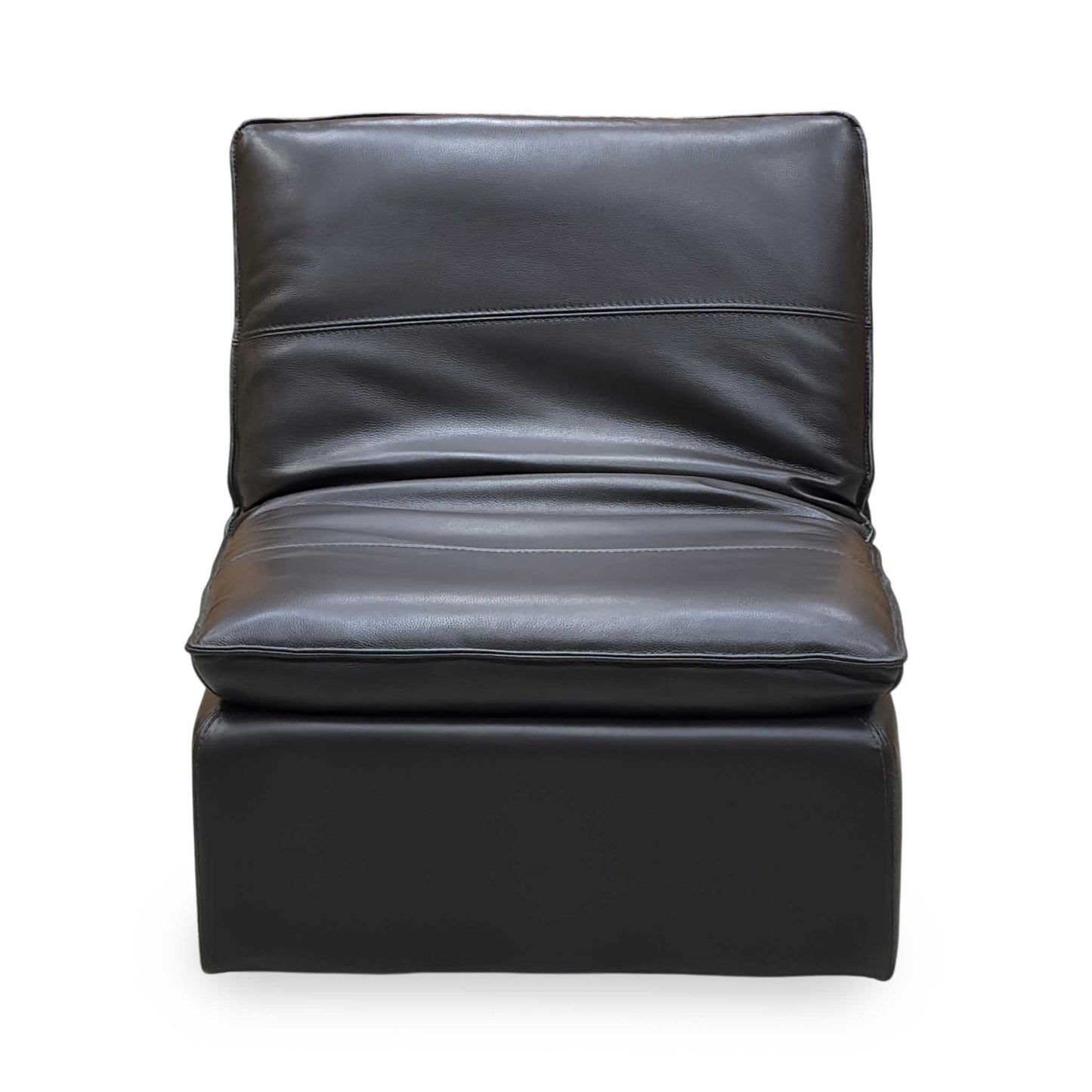 ‘Starlight Express’ Chocolate Brown Leather Storage Chair Footstool
