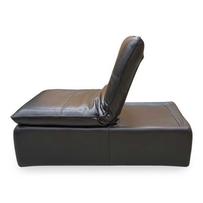 ‘Starlight Express’ Chocolate Brown Leather Storage Chair Footstool