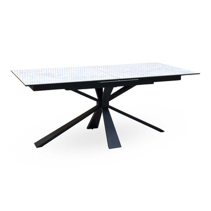 'Crete' Ceramic Top 180cm Large Extending Dining Table