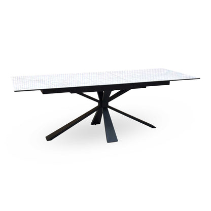 'Crete' Ceramic Top 180cm Large Extending Dining Table