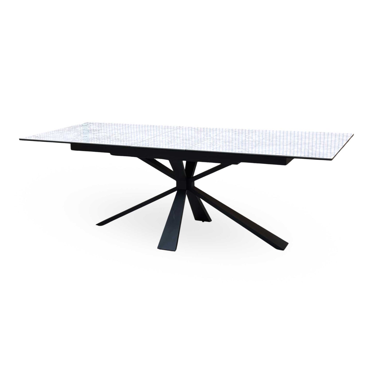 'Crete' Ceramic Top 180cm Large Extending Dining Table