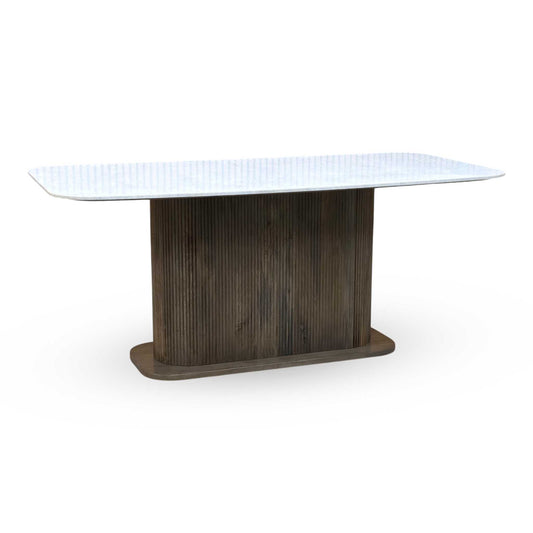 ‘Aimar’ Marble Top Rectangular Dining Table