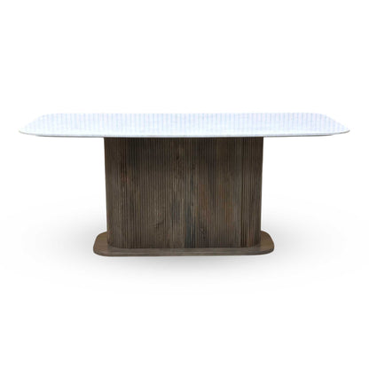 ‘Aimar’ Marble Top Rectangular Dining Table