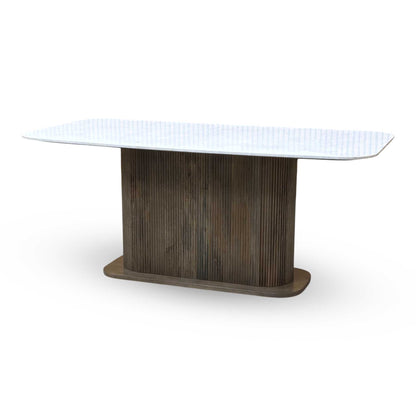 ‘Aimar’ Marble Top Rectangular Dining Table