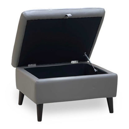'Winner' Oslo Cat-40-15 Elephant Leather Storage Footstool – view 4