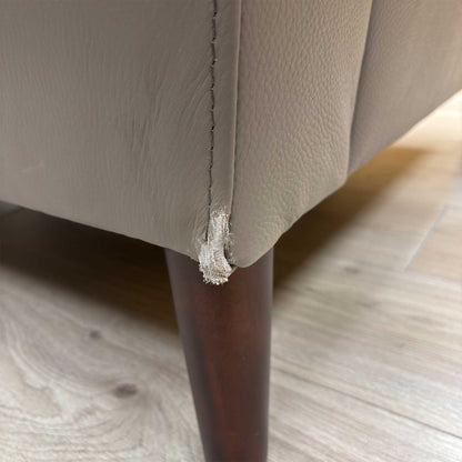 ‘Winner' Oslo Cat-40_15 Elephant Grey Leather Armchair – view 8