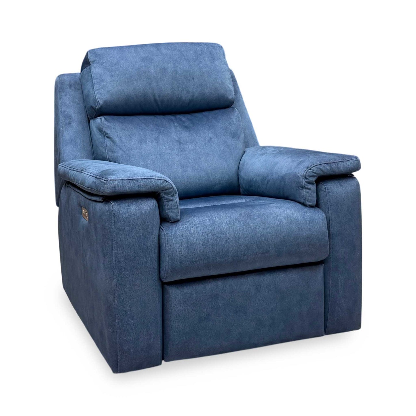 G Plan 'Thornbury' A125 Stingray Indigo Velvet Fabric Power Recliner Chair – view 5