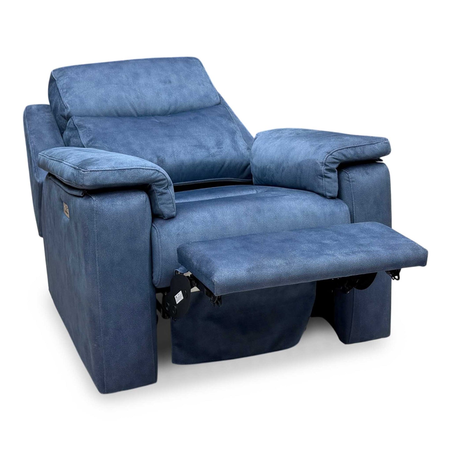 G Plan 'Thornbury' A125 Stingray Indigo Velvet Fabric Power Recliner Chair