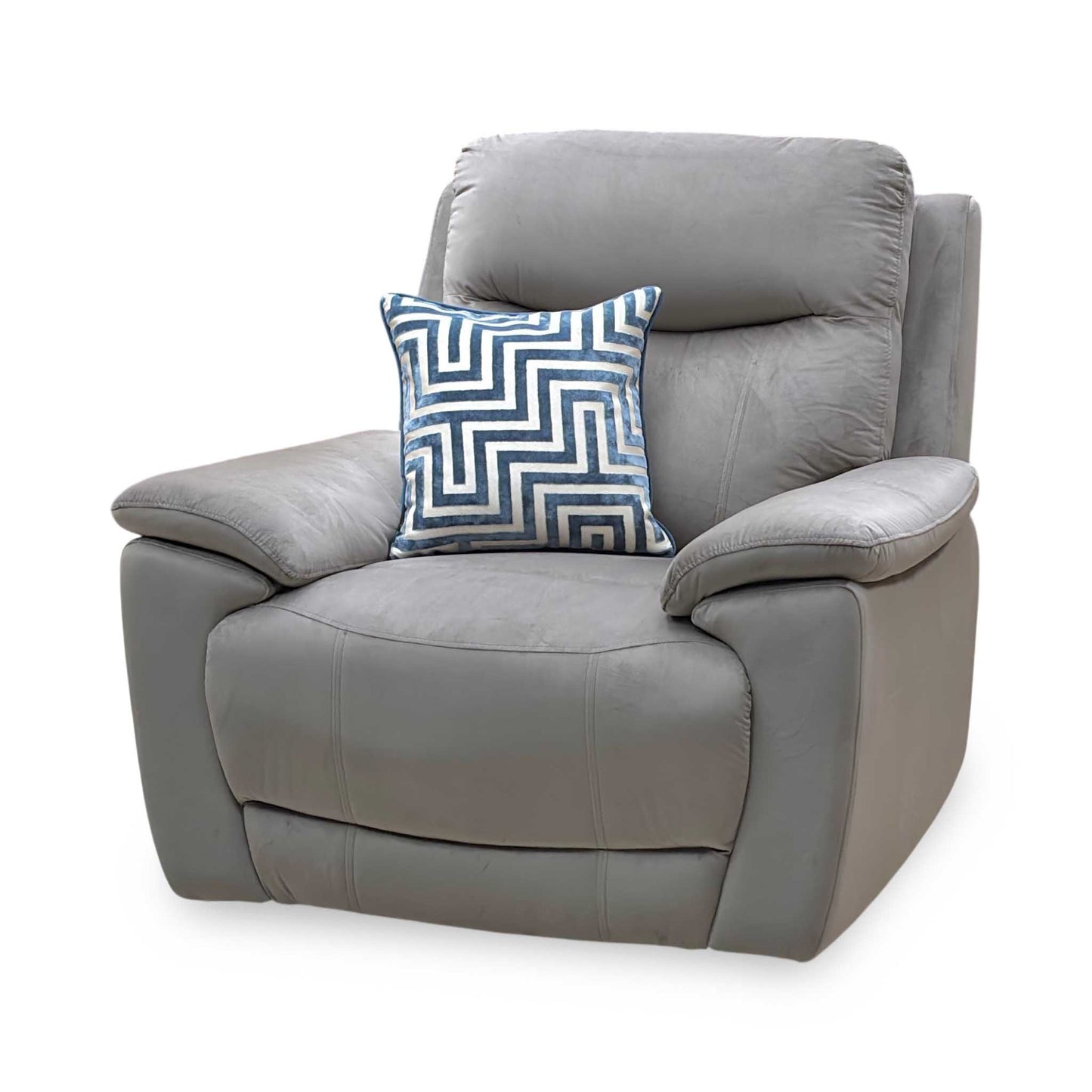 ‘Sloane’ Opulence Cedar Velvet Fabric Power Recliner Chair – view 6