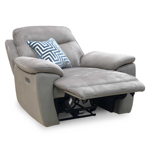 ‘Sloane’ Opulence Cedar Velvet Fabric Power Recliner Chair