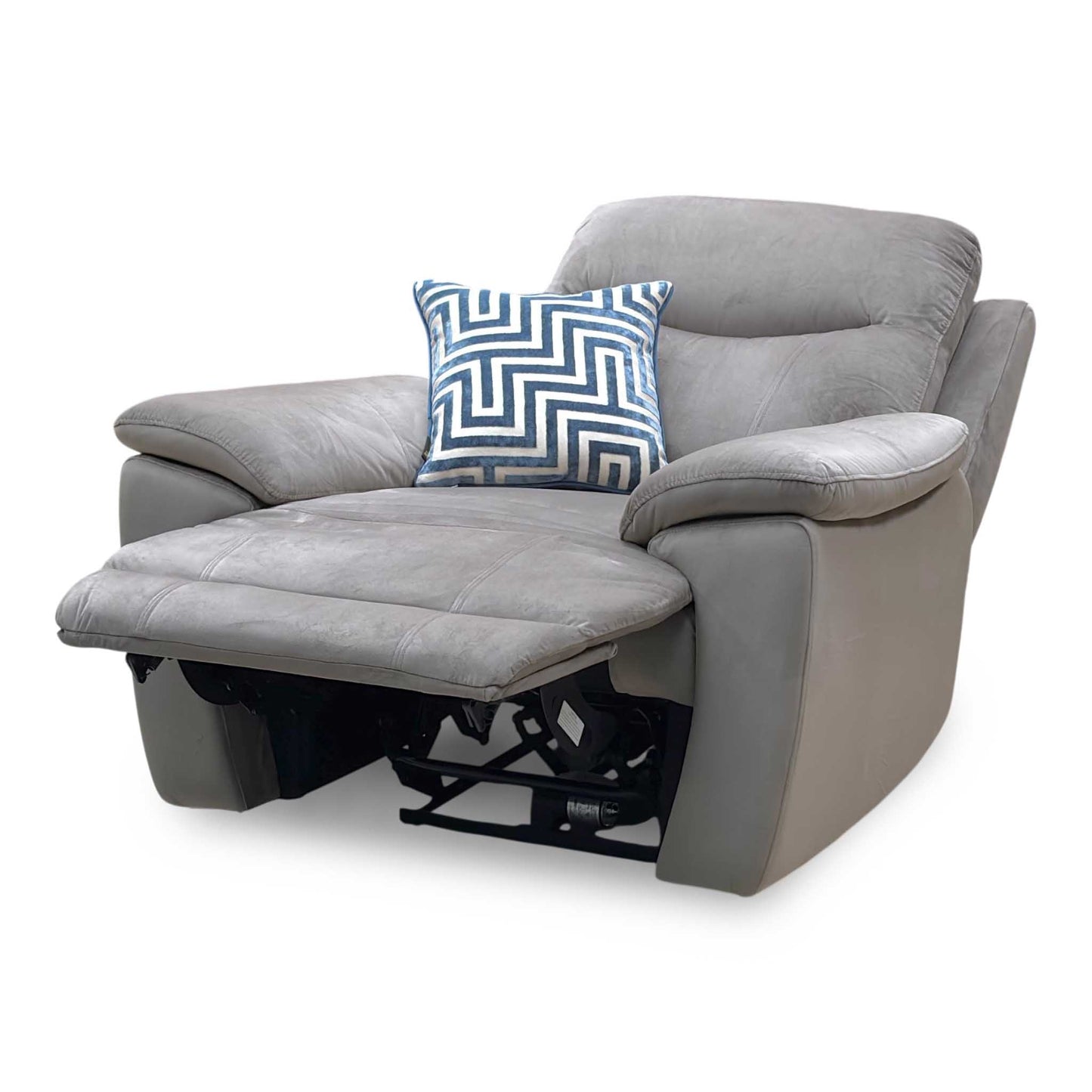 ‘Sloane’ Opulence Cedar Velvet Fabric Power Recliner Chair – view 7