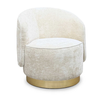 ‘Savoy’ Imperial Oyster Fabric Accent Chair – view 5