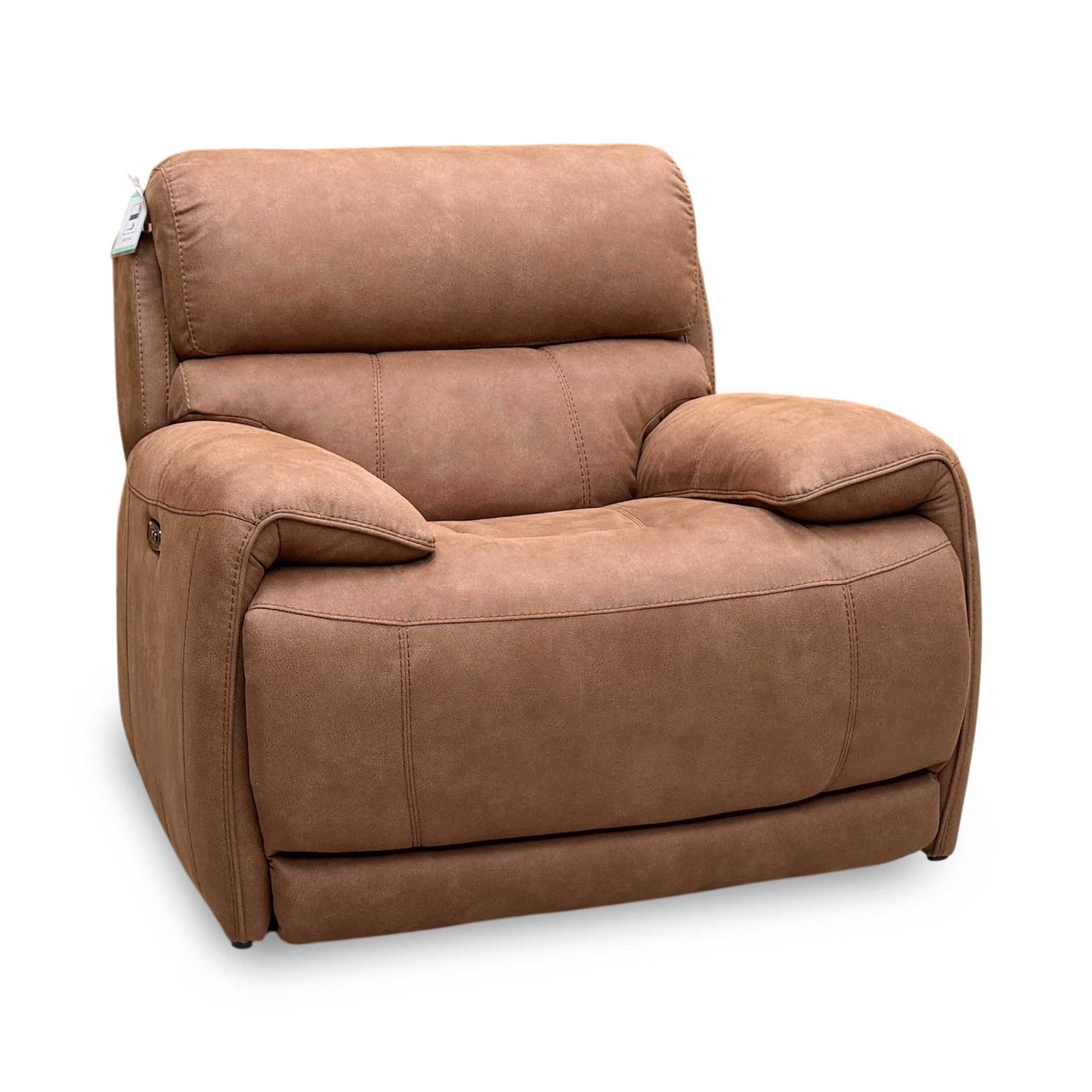 ‘Rocco’ Bfa-Blj-R05 Hazelnut Brown Fabric Power Recliner Rocker Armchair with Power Headrest – view 5