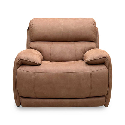 ‘Rocco’ Bfa-Blj-R05 Hazelnut Brown Fabric Power Recliner Rocker Armchair with Power Headrest – view 6