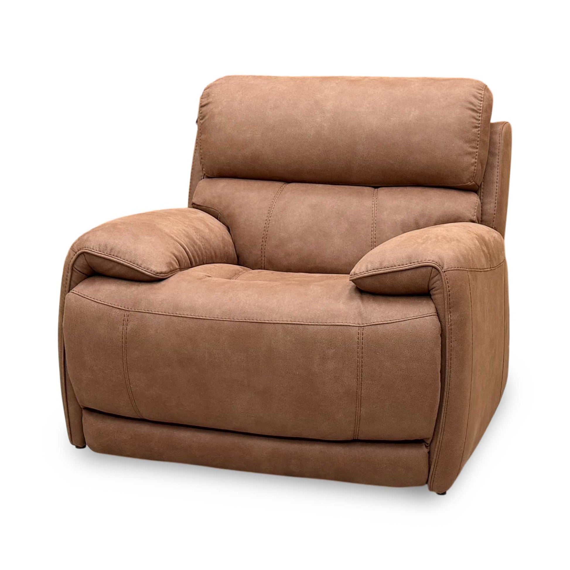 ‘Rocco’ Bfa-Blj-R05 Hazelnut Brown Fabric Power Recliner Rocker Armchair with Power Headrest – view 7