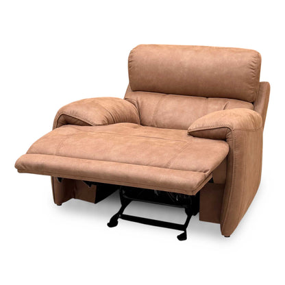 ‘Rocco’ Bfa-Blj-R05 Hazelnut Brown Fabric Power Recliner Rocker Armchair with Power Headrest – view 4