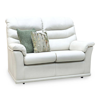 G Plan ‘Malvern’ P231 Capri Stone Grey Leather 2 Seater Sofa