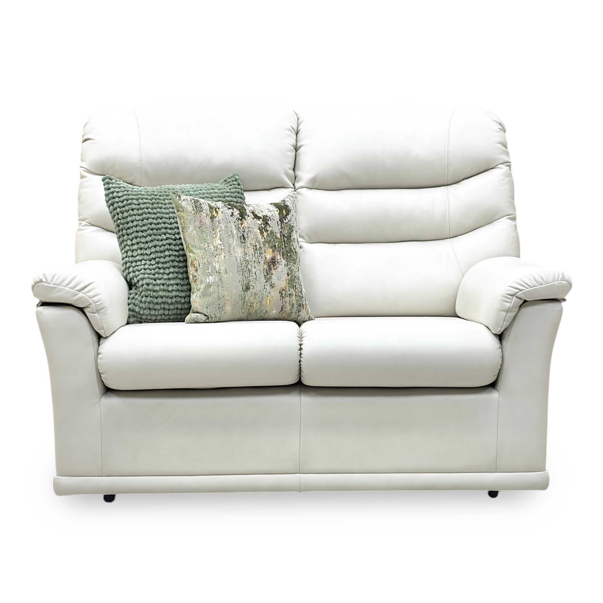 G Plan ‘Malvern’ P231 Capri Stone Grey Leather 2 Seater Sofa – view 5