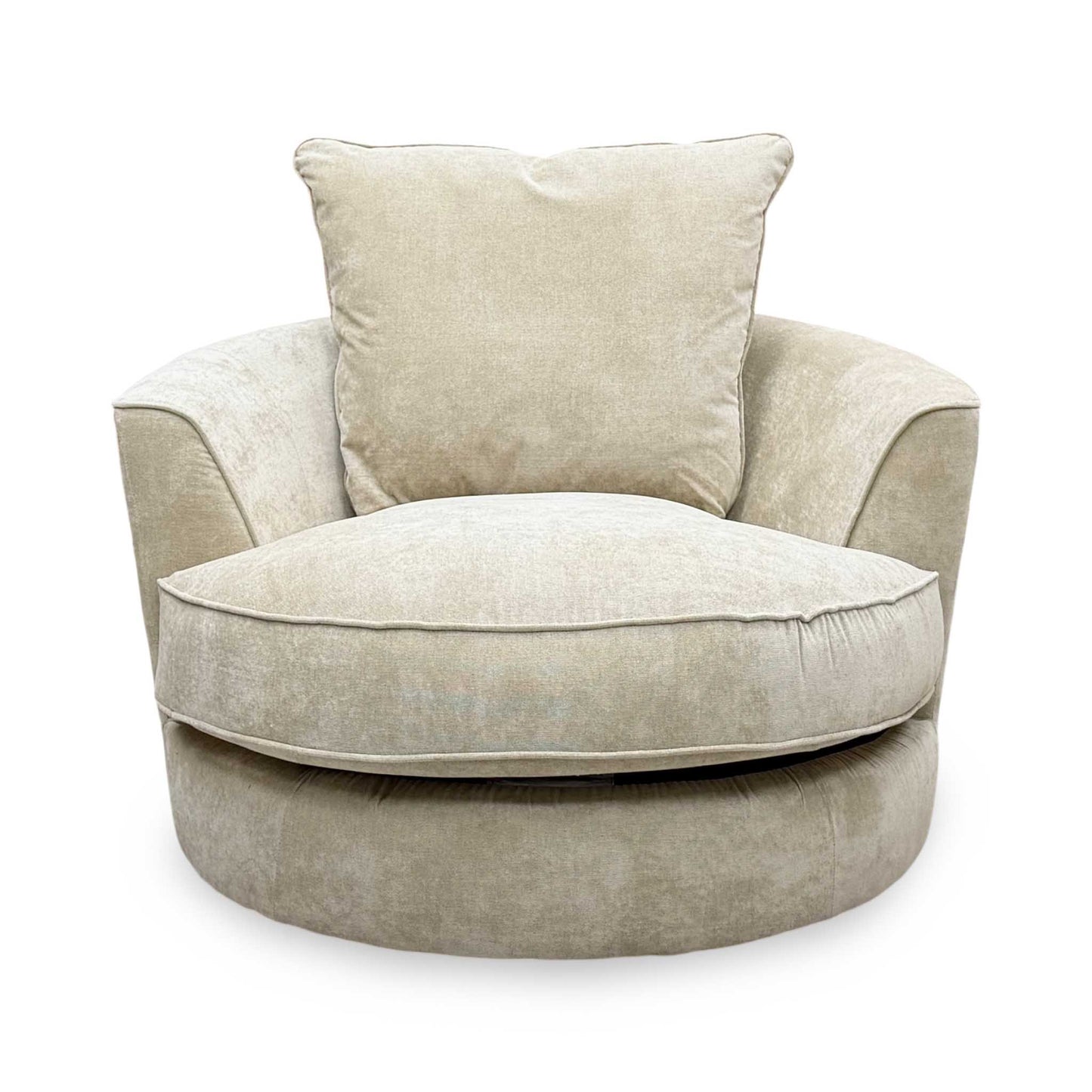 'Legend' Kingston Beige Fabric Swivel Chair – view 5