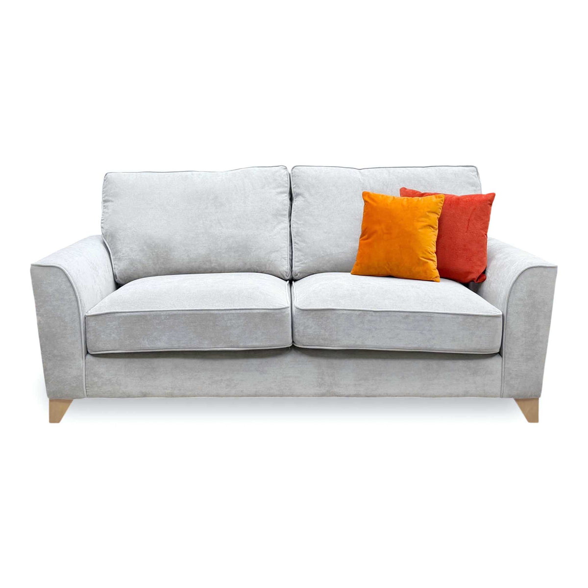 ‘Legend’ Kingston Silver Fabric Classic Back 3 Seater Sofa – view 3