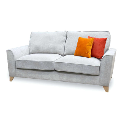 ‘Legend’ Kingston Silver Fabric Classic Back 3 Seater Sofa – view 4