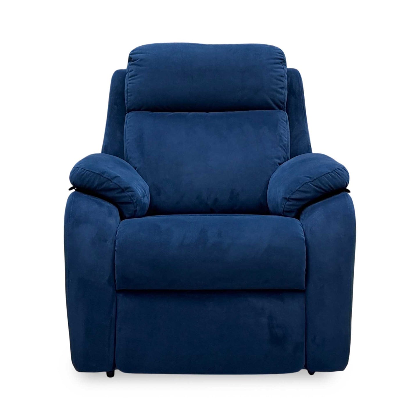 G Plan 'Kingsbury' Navy Blue Velvet Fabric Power Recliner Chair with Power Headrest and Power Lumbar – view 7