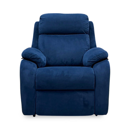 G Plan 'Kingsbury' Navy Blue Velvet Fabric Power Recliner Chair with Power Headrest and Power Lumbar – view 7