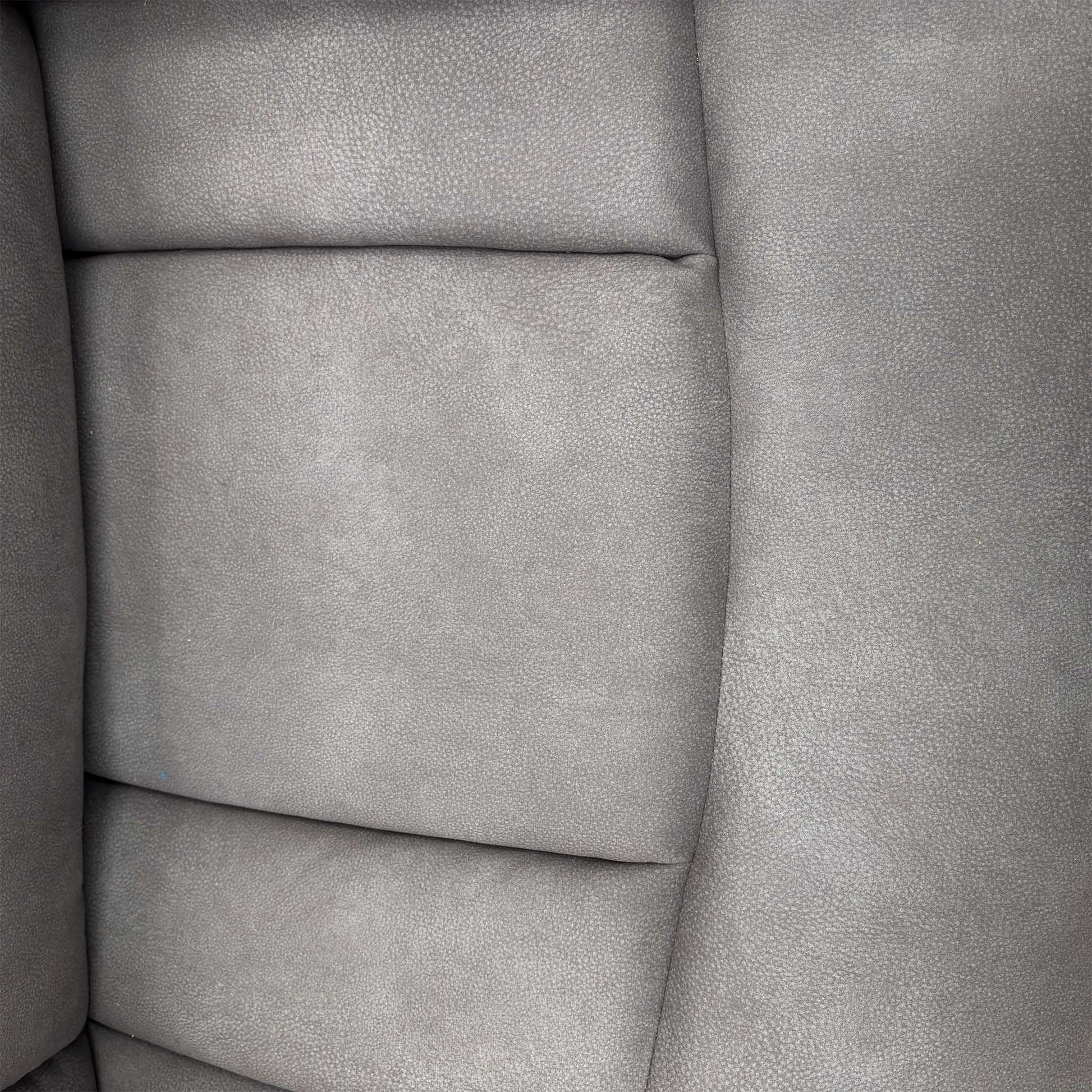 ‘Cinemax' Nappa Grey Velvet Fabric 2 Seater Sofa – view 6