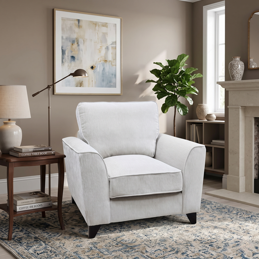 ‘Legend’ Kingston Grey Fabric Armchair – view 2
