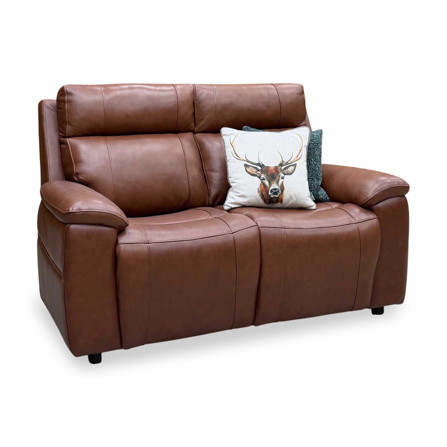 ‘Aero’ Butterscotch Cat-60_07 Brown Leather 2 Seater Sofa