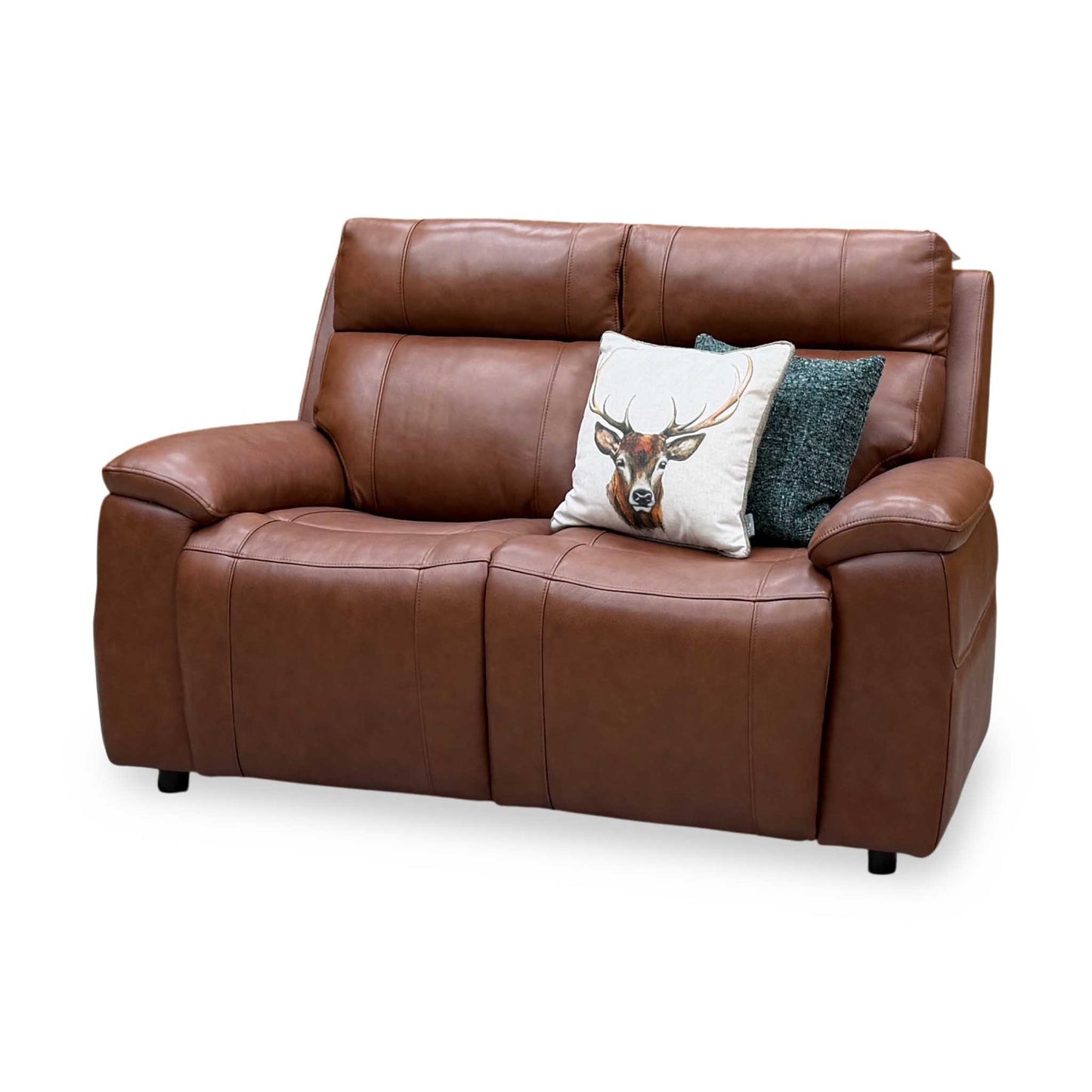 ‘Aero’ Butterscotch Cat-60_07 Brown Leather 2 Seater Sofa – view 5