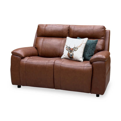 ‘Aero’ Butterscotch Cat-60_07 Brown Leather 2 Seater Sofa – view 5