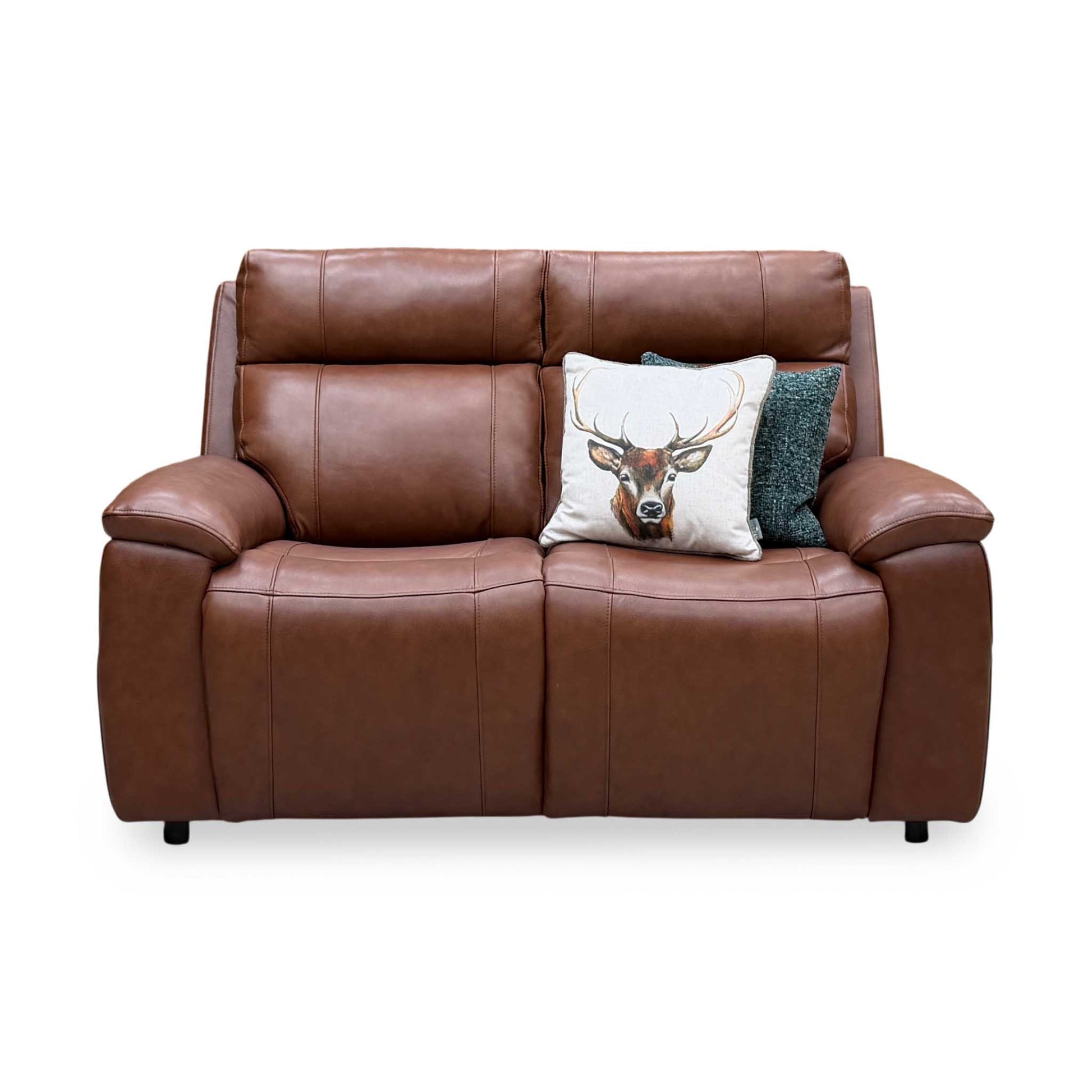 ‘Aero’ Butterscotch Cat-60_07 Brown Leather 2 Seater Sofa – view 4