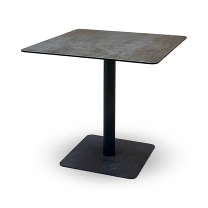 ‘Pique’ Titanium Black Ceramic Top Square Dining Table