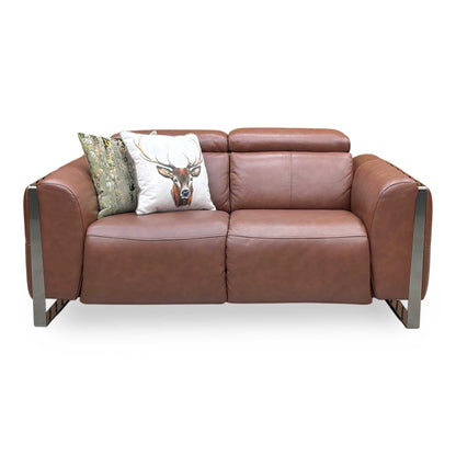 ‘Gisella’ Cat-60_07 Butterscotch Brown Leather 2 Seater Sofa