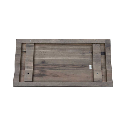 Bodahl 'Roma' 8 Vintage Grey Solid Oak Raw Edge 100cm Table Extension Leaf