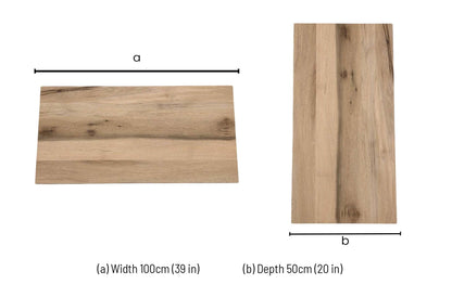 Bodahl 'Roma' 52 Natura Bianca Solid Oak Straight Edge 100cm Table Extension Leaf