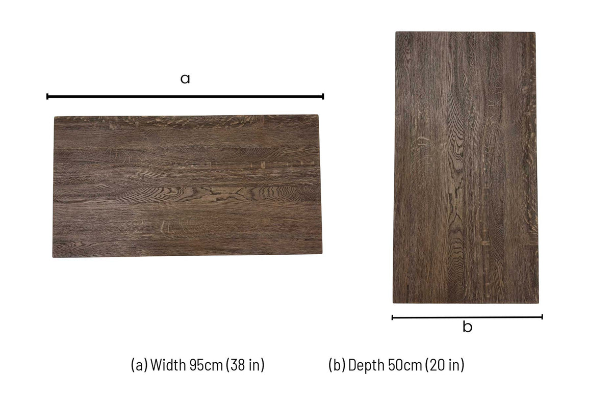 ‘Jupiter’ Dark Oak Solid Oak 50cm Table Extension Leaf – view 7